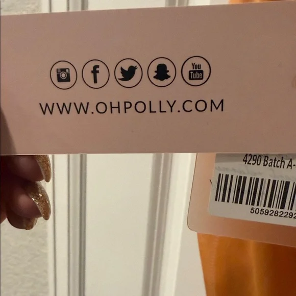 Oh Polly | Lasting Lover Asymmetrical Cowl Neck Mini Dress in Caramel - BNWT - Picture 5 of 9